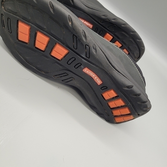 Lands End Shoes Women's 7 D All Weather Black Leather Slip-On Moc Comfort - Picture 3 of 7